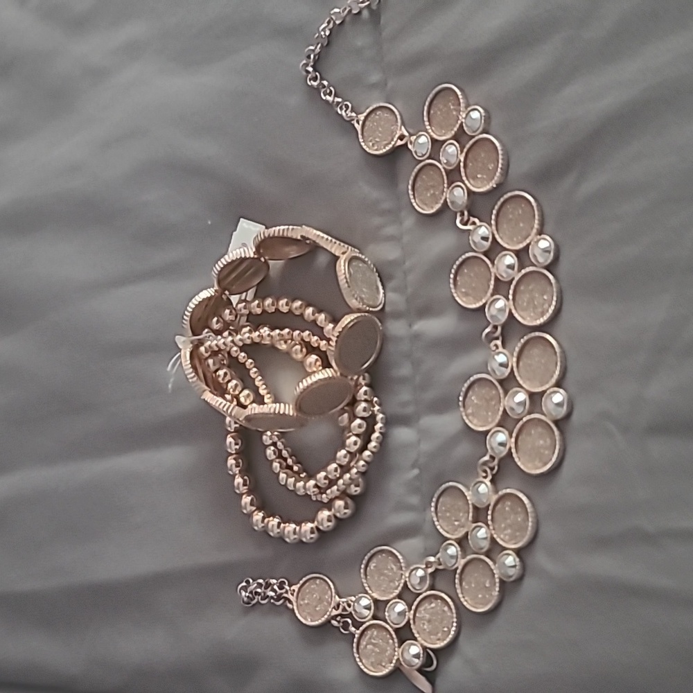 necklaces and bracelet